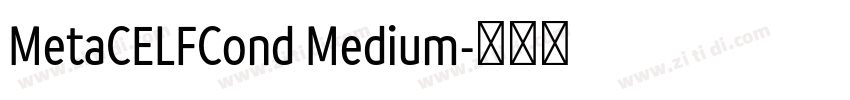MetaCELFCond Medium字体转换